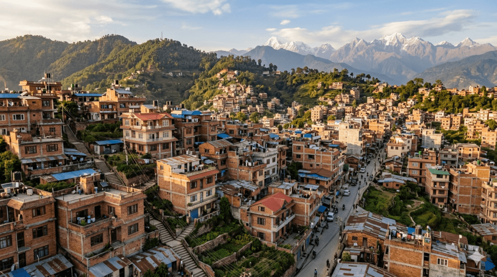 concrete jungle in kathmandu