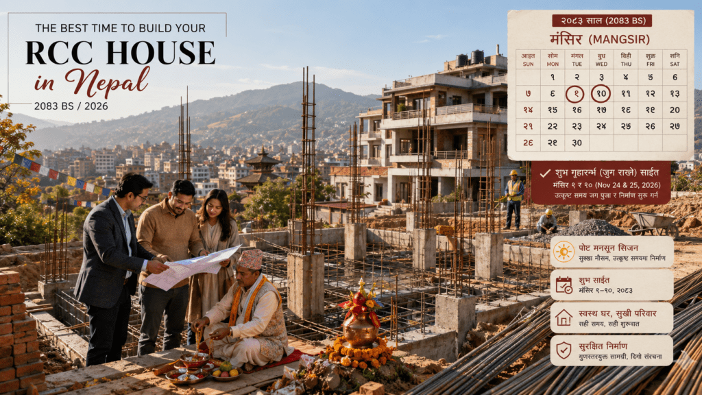 best time to build rcc house in nepal